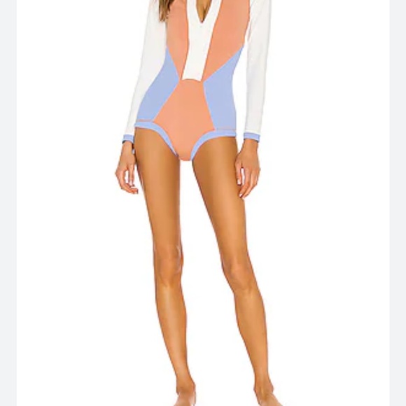 LSpace Colorblock Mod Long Sleeve Swimsuit